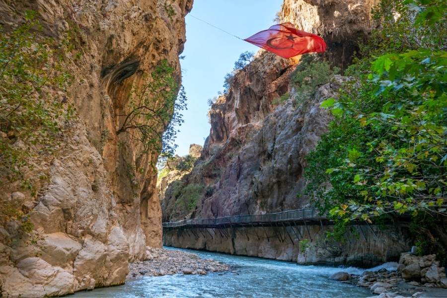 saklıkent canyon in antalya