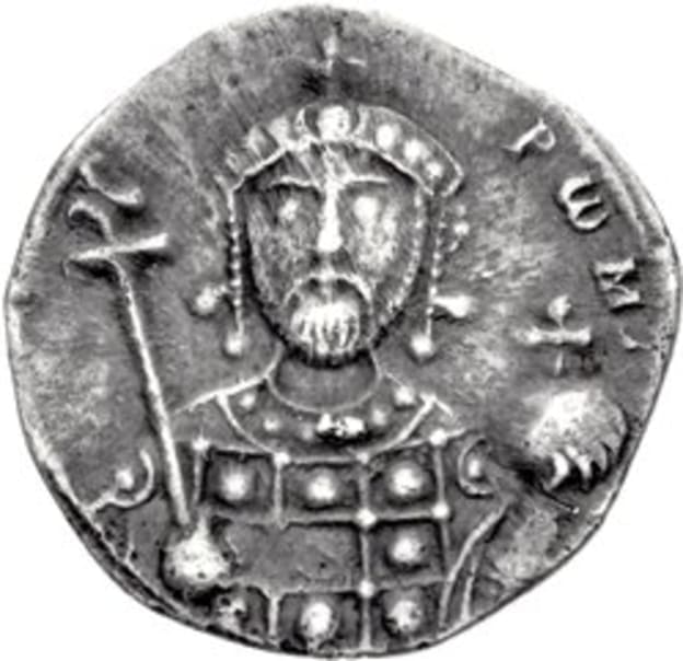 Монета с изображением Романа IV Диогена