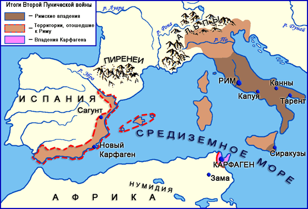 Территория Рима после войны
