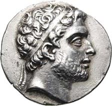 Coin depicting Philip V — father of Perseus