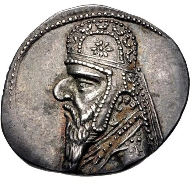Coin depicting Mithridates II