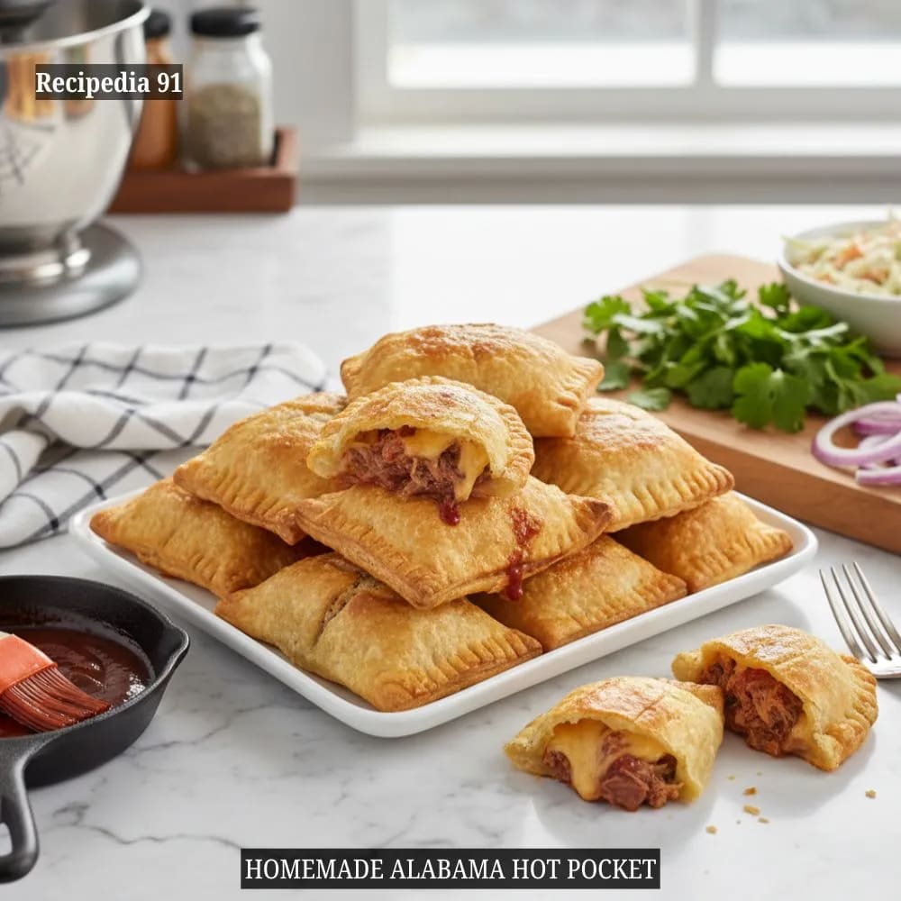 Alabama Hot Pockets - a perfectly cooked dish on my kitchen table.
