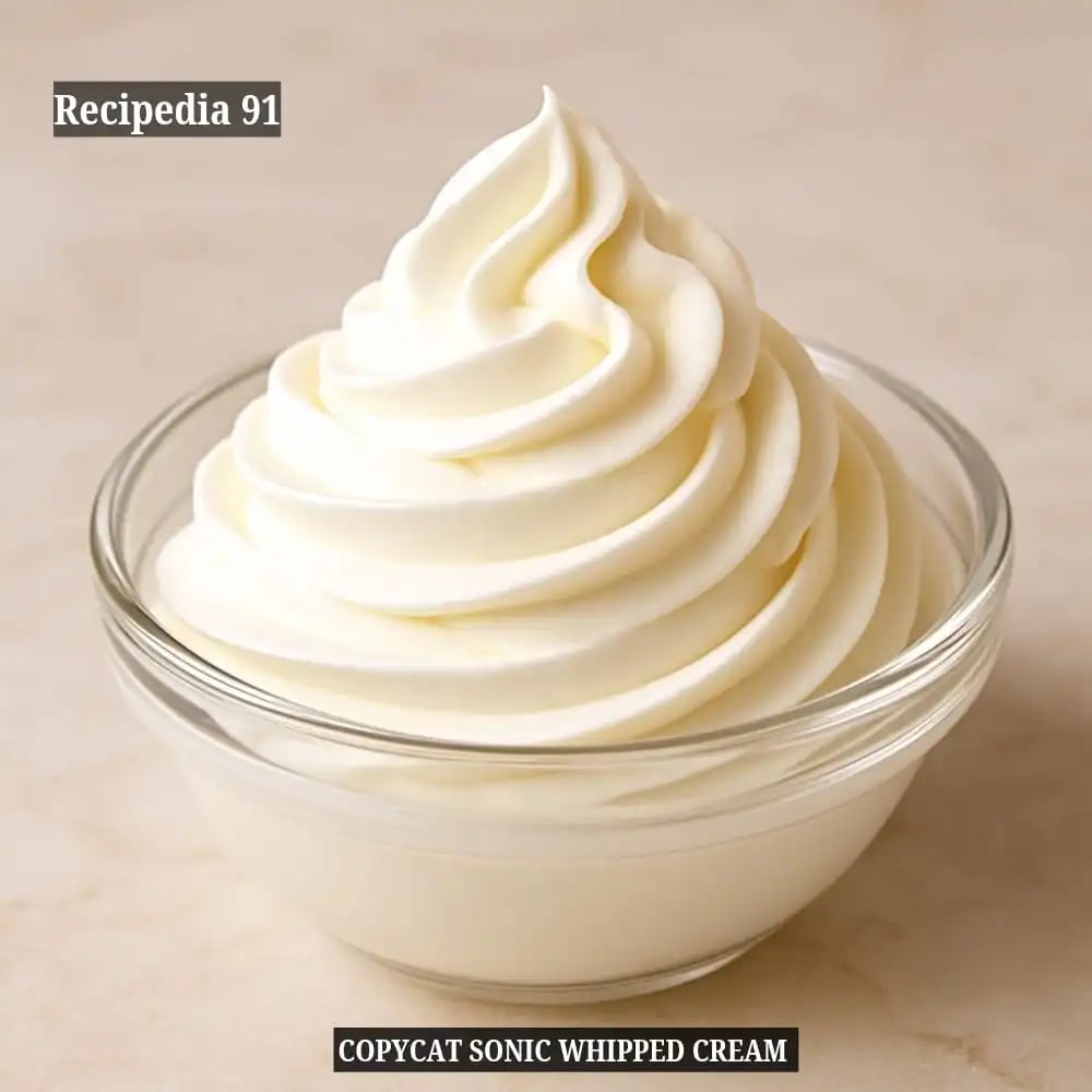 Sonic Whipped Cream - A Finished Cream Closeup image on the kitchen table