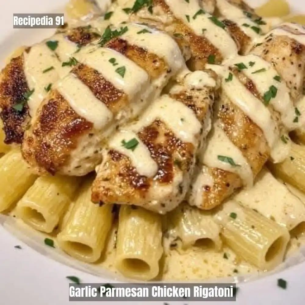 Garlic Parmesan Chicken Rigatoni