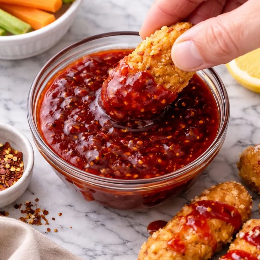 Homemade Arby’s Bronco Berry Sauce on my kitchen table