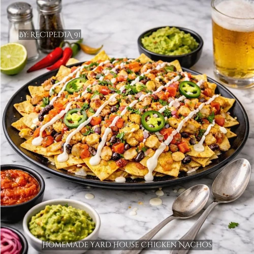 Homemade Yard House Chicken Nachos