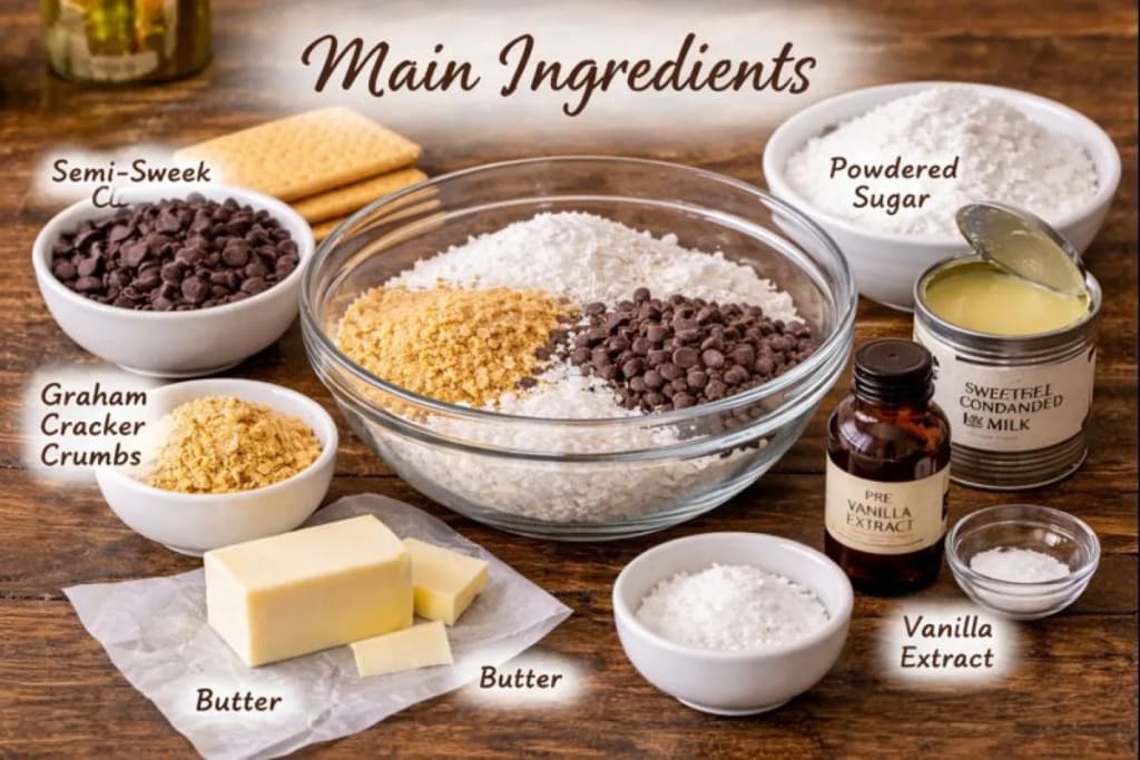 Key Ingredients Required For Moose Farts Recipe on my kitchen table