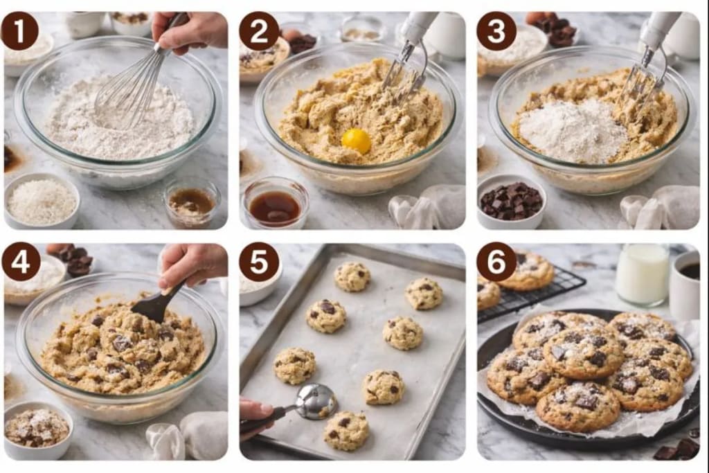 Visual Instruction For Publix Calypso Cookies Recipe