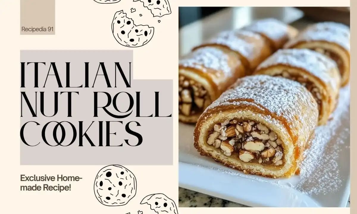 Italian Nut Roll Cookies