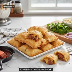 Alabama Hot Pockets - a perfectly cooked dish on my kitchen table.