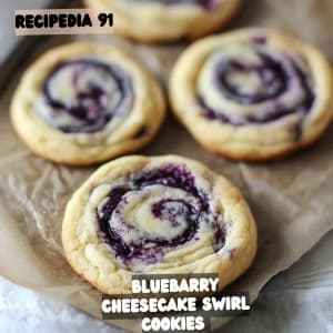 How to Make Blueberry Cheesecake Swirl Cookies