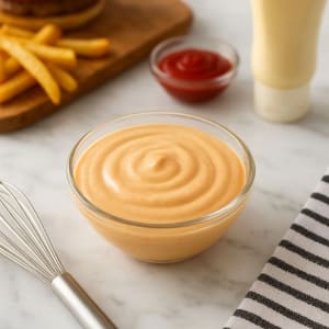 IHOP Sauce - A perfectly made homemade sauce on my kitchen table.