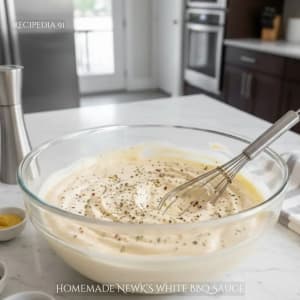 Homemade Newk's White BBQ Sauce - A perfectly made sauce on my kitchen