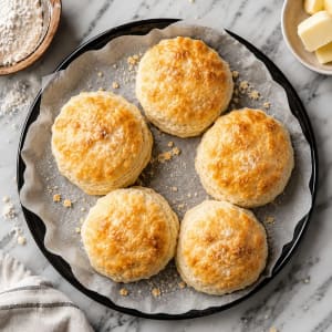 Homemade Brenda Gantt Biscuit - Perfectly made biscuit on my kitchen table.