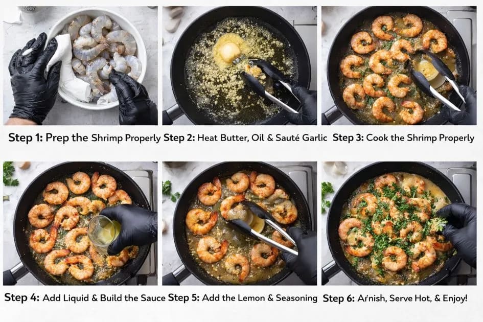 Visual Instructions For Red Lobster Shrimp Scampi Recipe