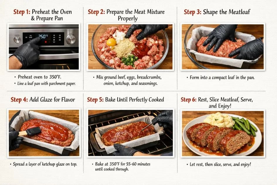 Brenda Gantt's Meatloaf Recipe Visual Instructions