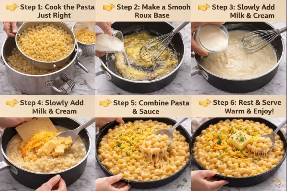 Visual Instruction Texas Roadhouse Mac and Cheese Recipe