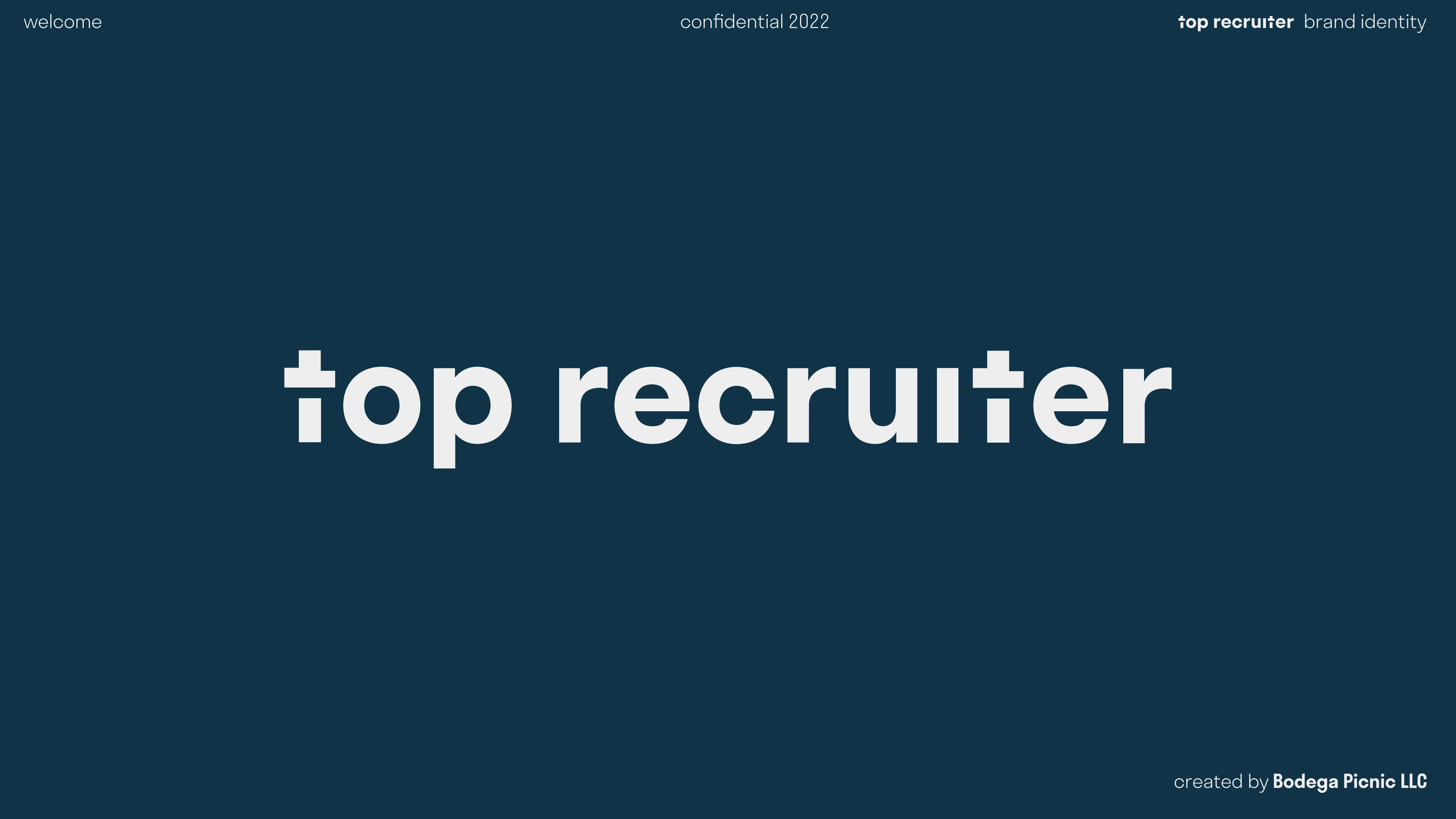 Top Recruiter Brand Identity page 1