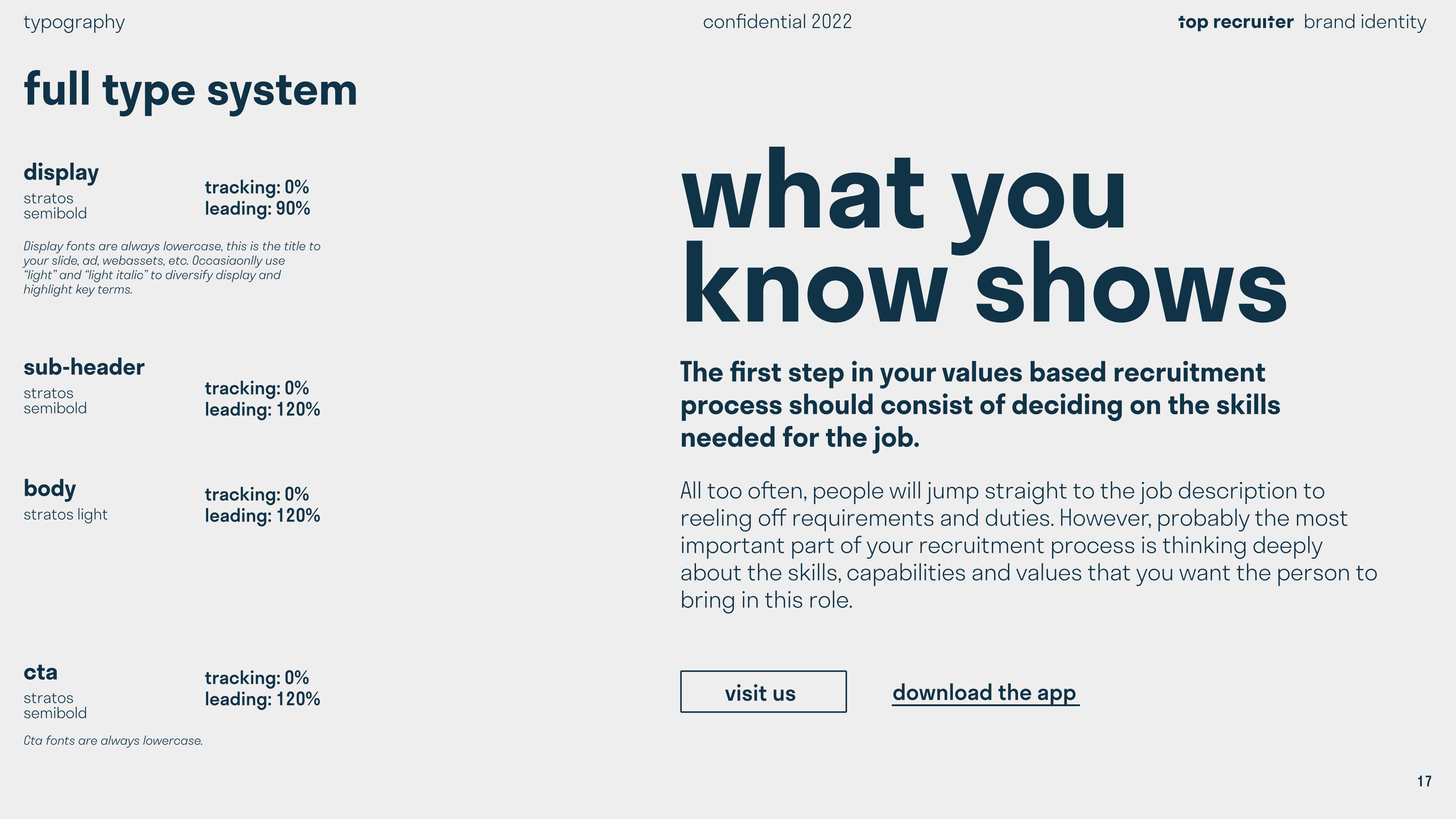 Top Recruiter Brand Identity page 17