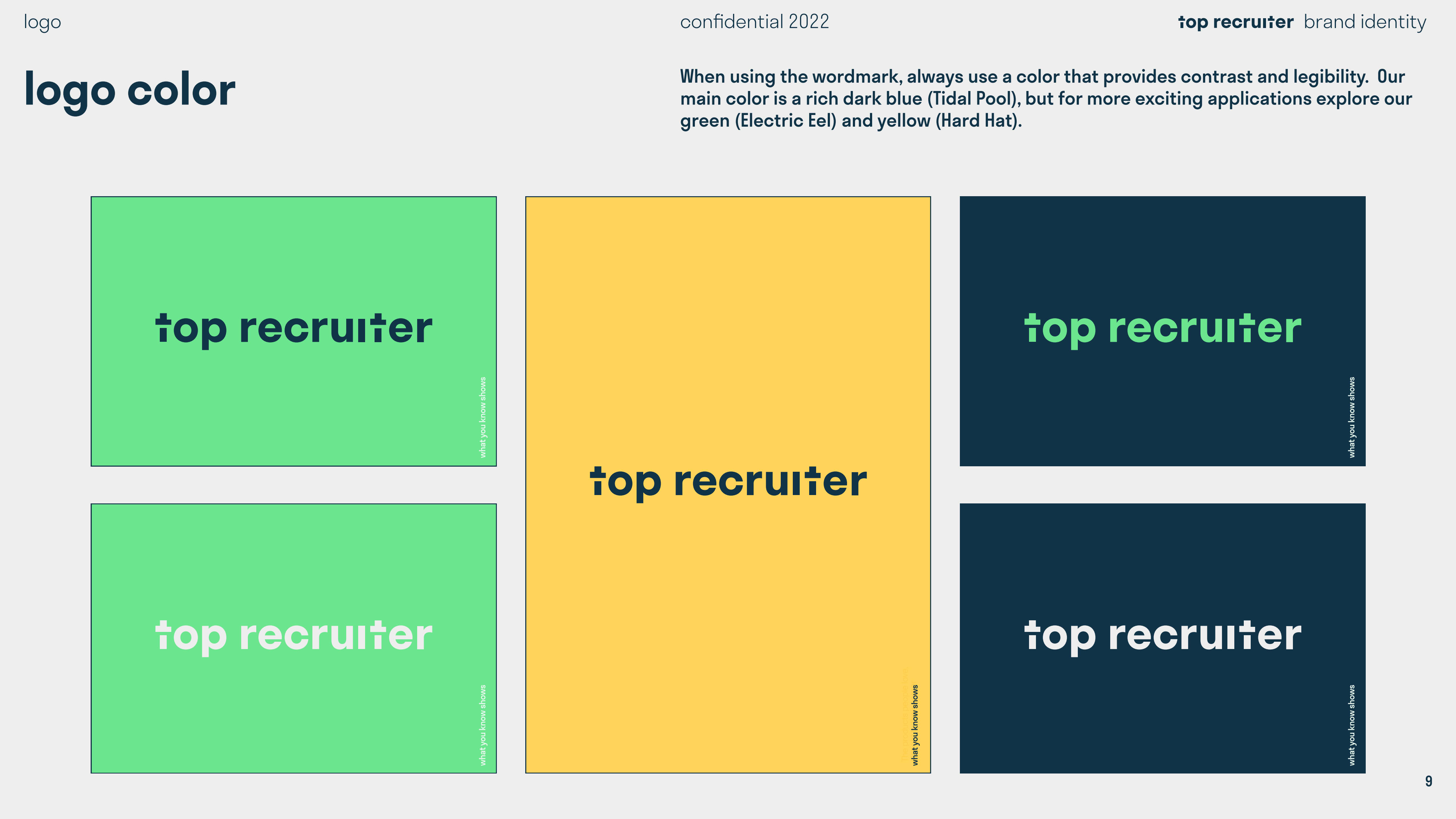 Top Recruiter Brand Identity page 9