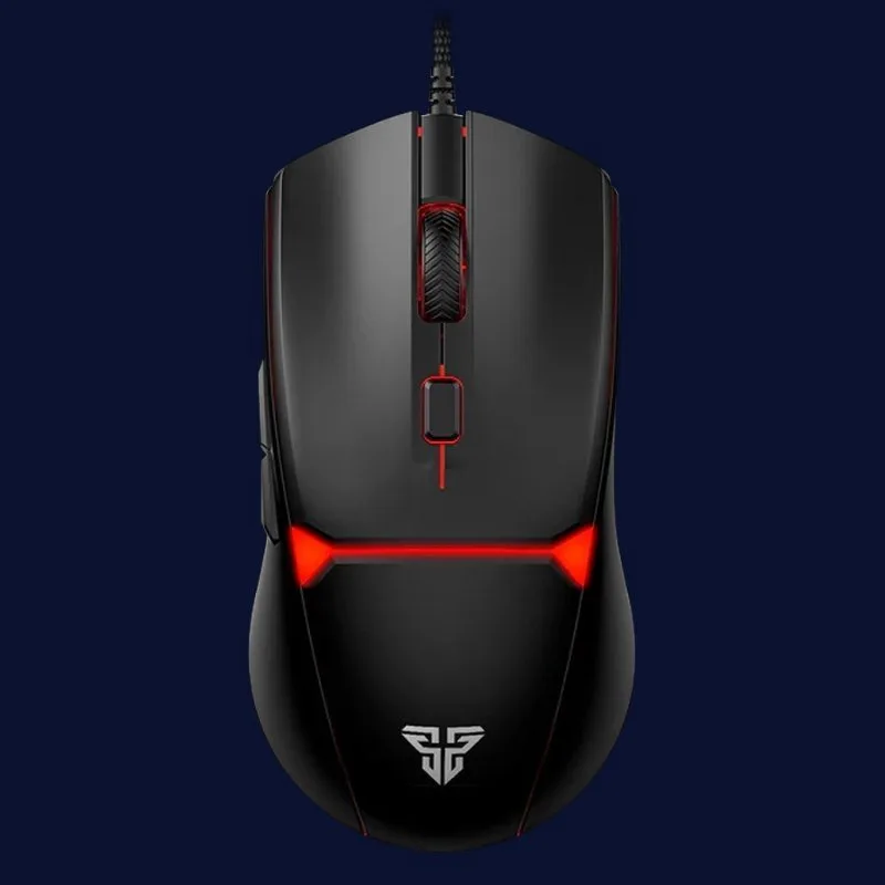 Mouse Gamer Fantech CRYPTO II VX7V2 Luz Rainbow 8K DPI 6 Botones USB Negro