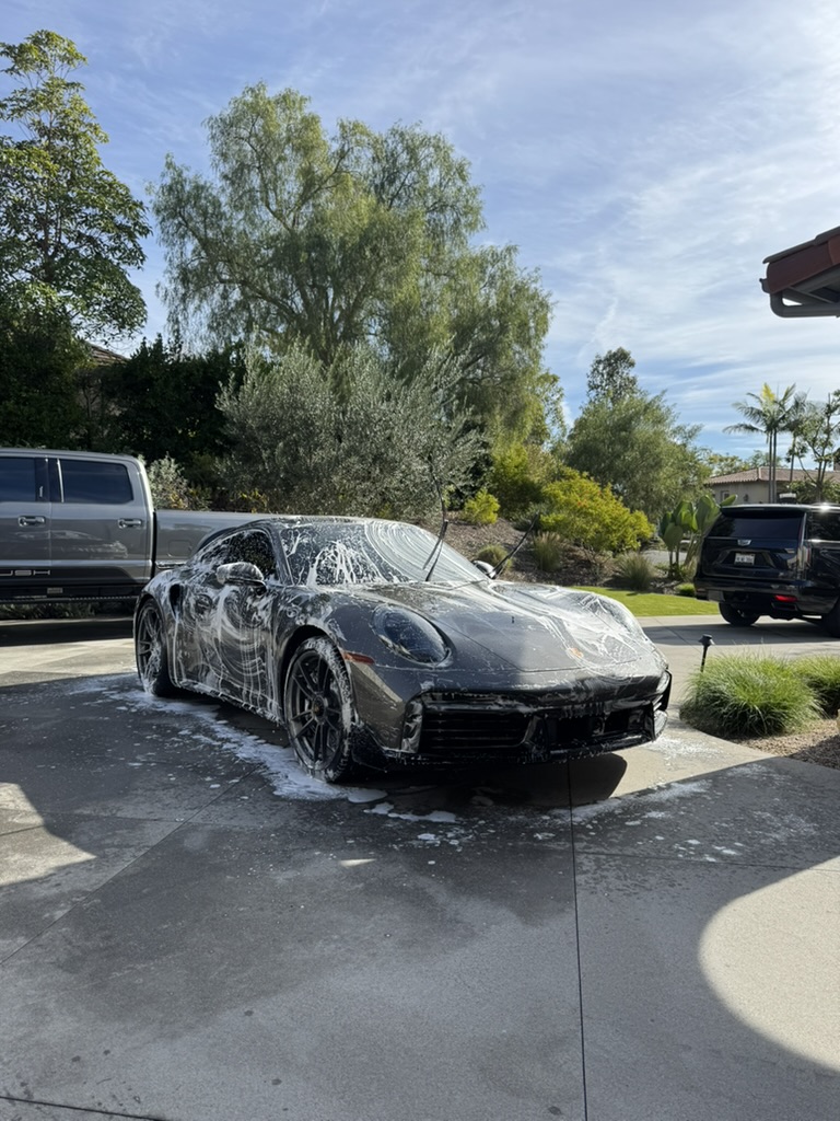 San Diego mobile car detailing — ceramic coated Porsche 911