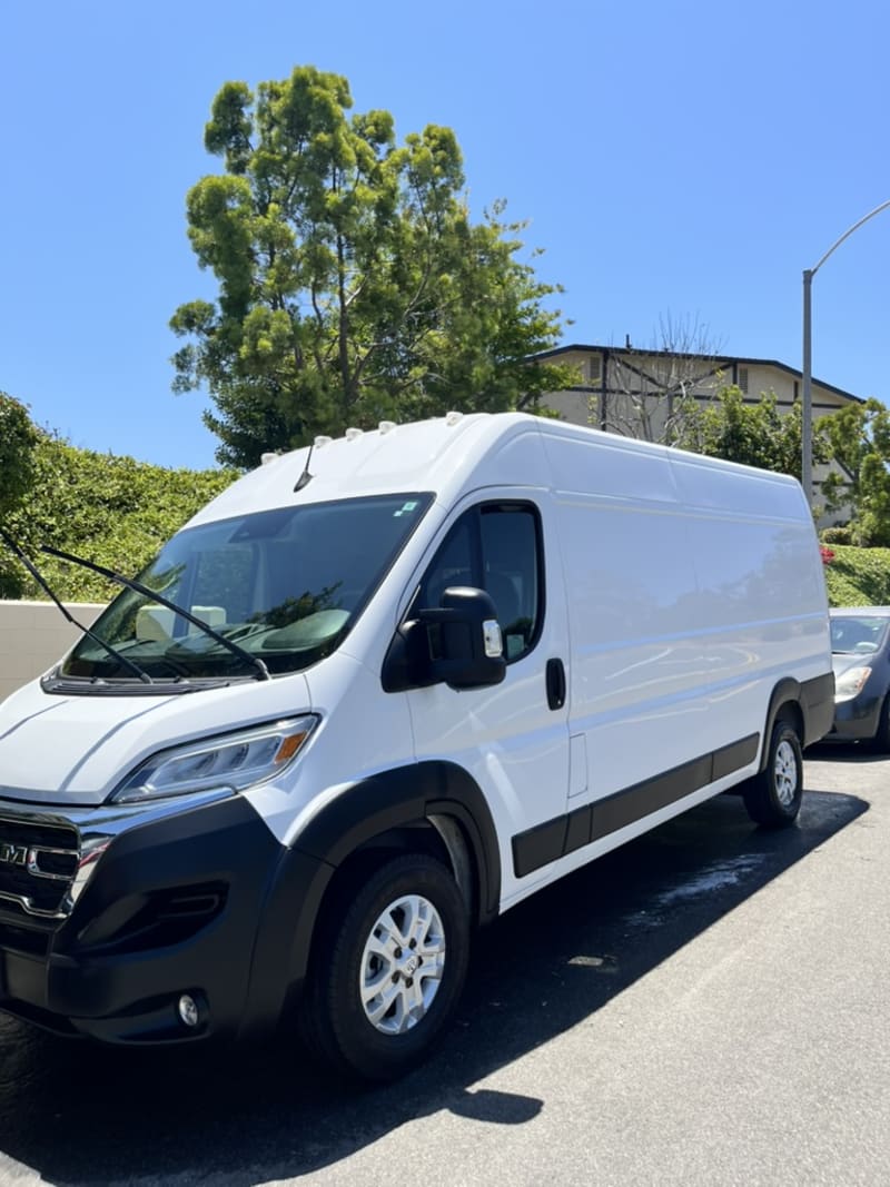 Exterior Detail on 2021 Ram ProMaster — mobile auto detailing in San Diego, CA