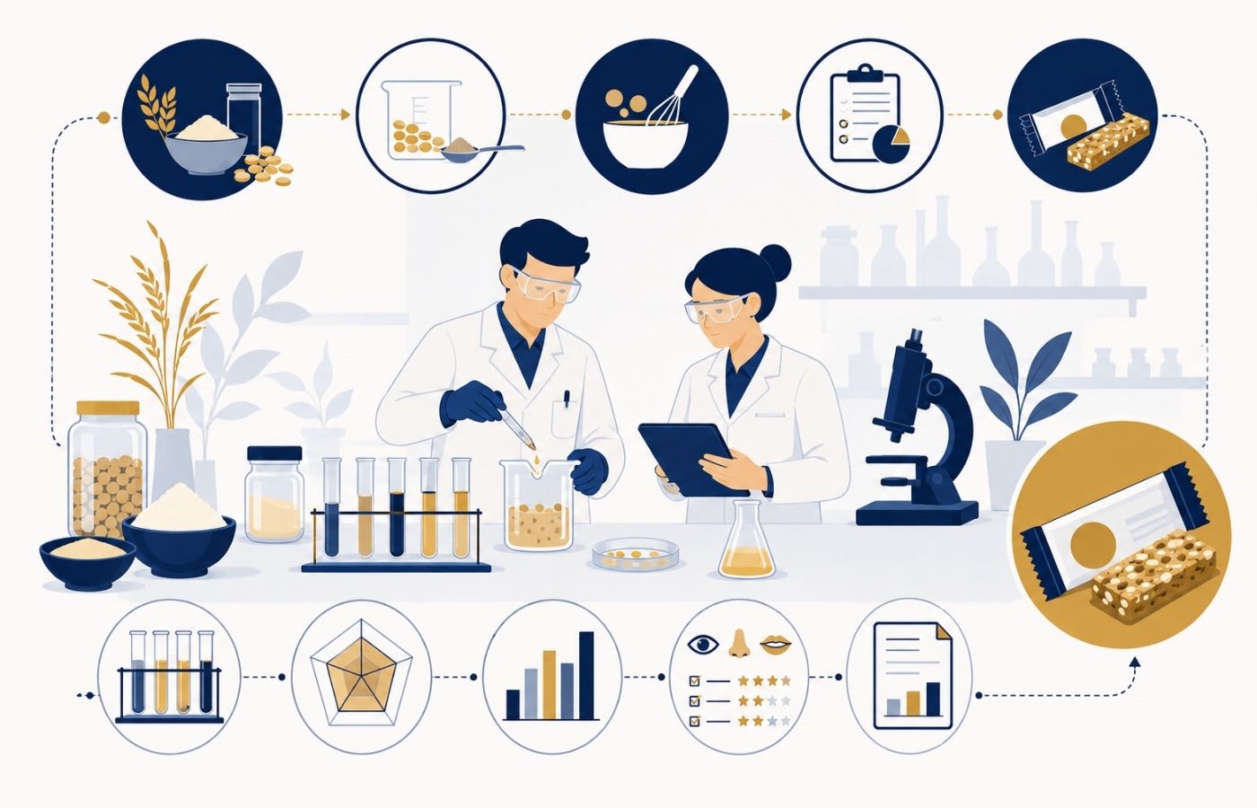 Laboratoire de recherche et formulation alimentaire