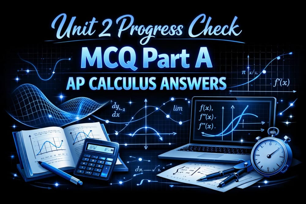 Unit 2 Progress Check MCQ Part A AP Calculus Answers