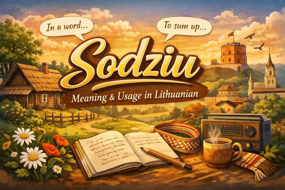 Sodziu: Meaning, Usage, and Cultural Significance in Lithuanian Language