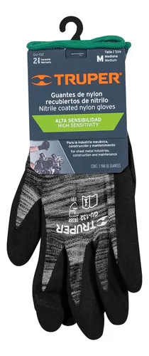 Guantes de protección recubiertos de nitrilo