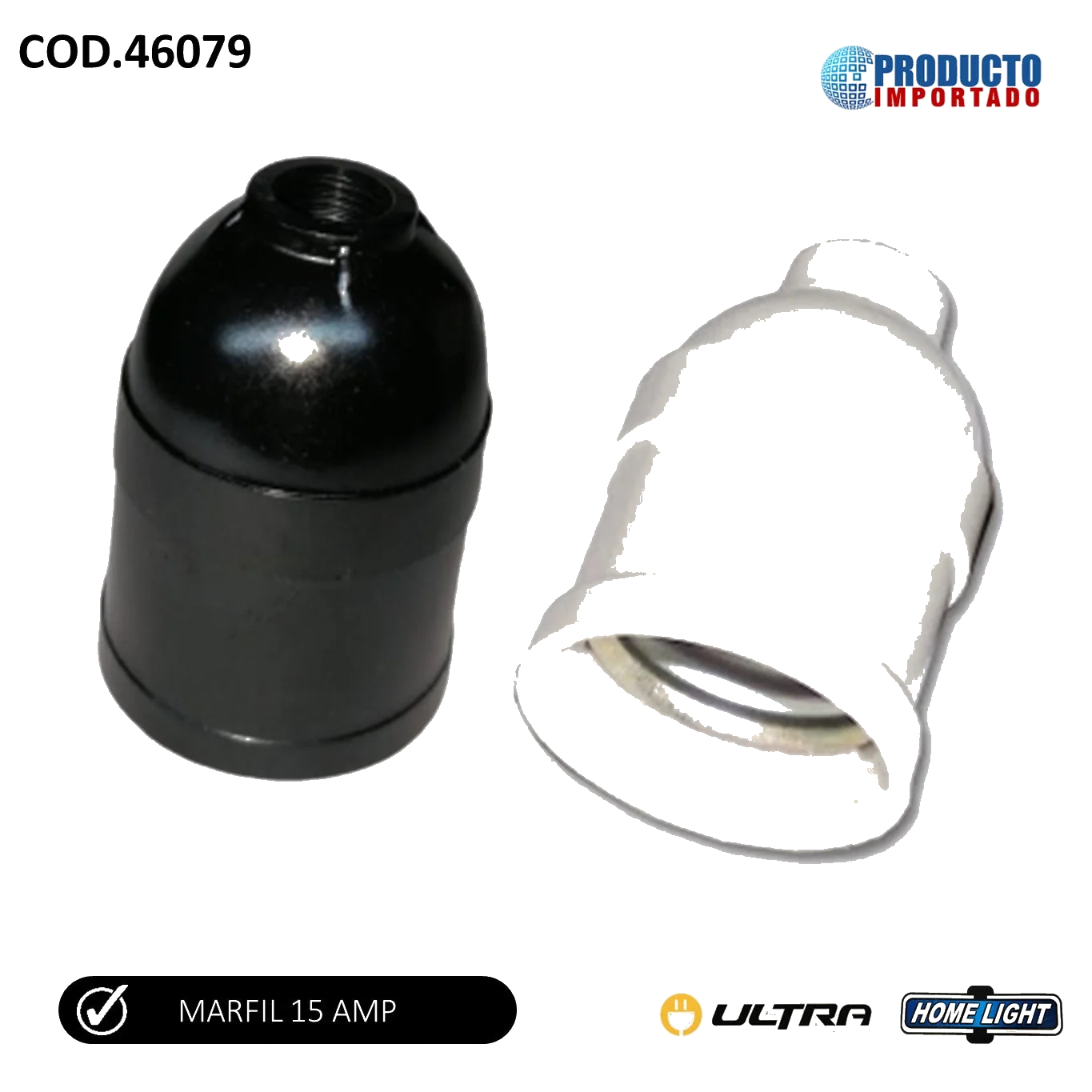 SOCKET COLGANTE MARFIL COMERCIAL