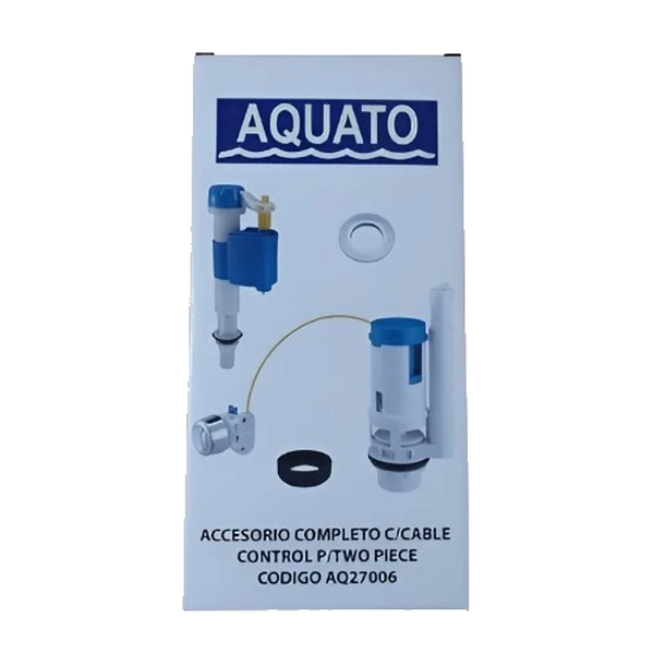 ACCESORIO COMPLETO INODORO (C/BOTON DUAL LATERAL) 7/8" "AQUATO"