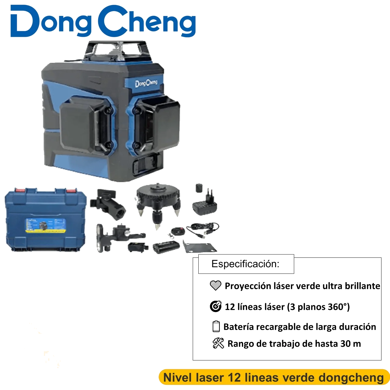 Nivel laser 12 lineas verde dongcheng