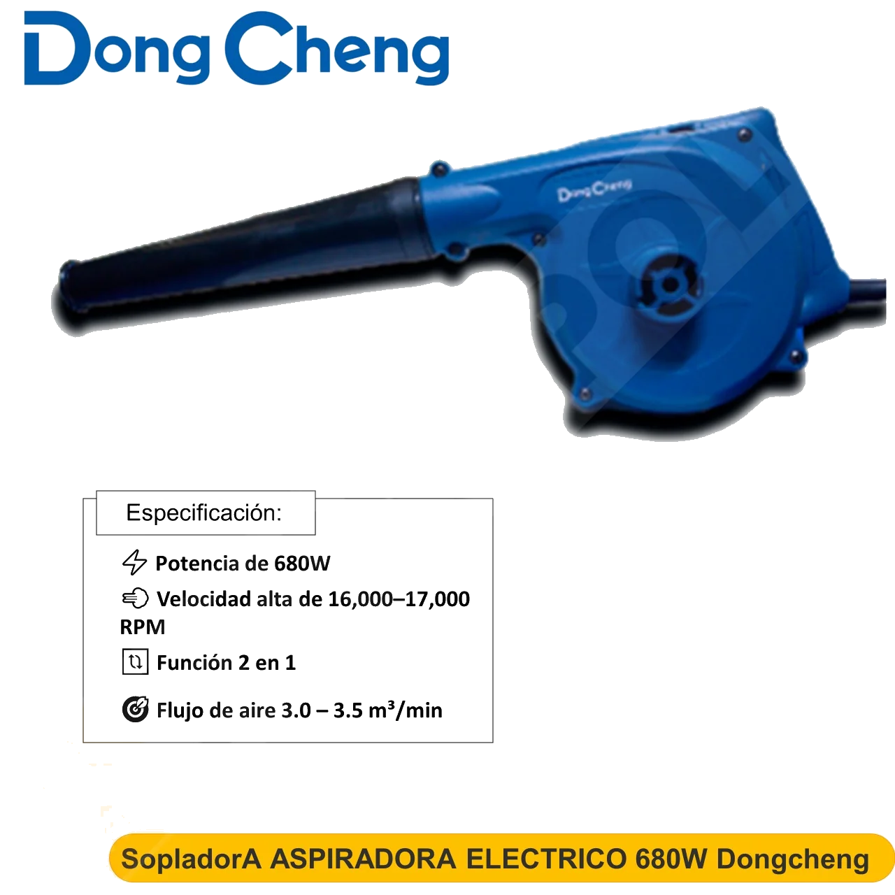 SopladorA ASPIRADORA ELECTRICO 680W Dongcheng