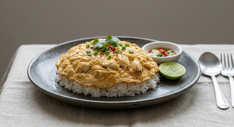 ข้าวไข่เจียวปู