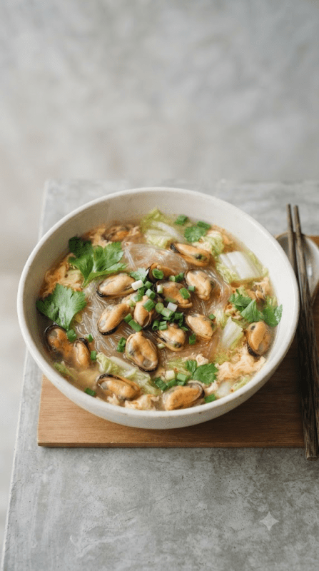 Suki Soup with Mussels