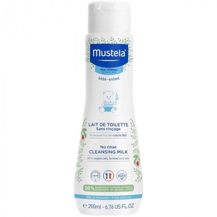 MUSTELA LAIT DE TOILETTE SANS RINCAGE 200 ML