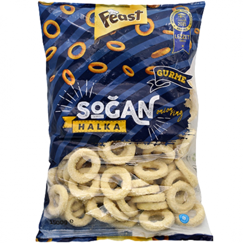 FEAST DONDURULMUŞ SOĞAN KROKET HALKA 6X1,5KG