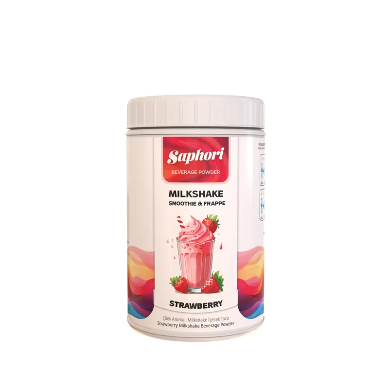 SAPHORİ ÇİLEK AROMALI MİLKSHAKE & FRAPPE TOZ İÇECEK 1 KG