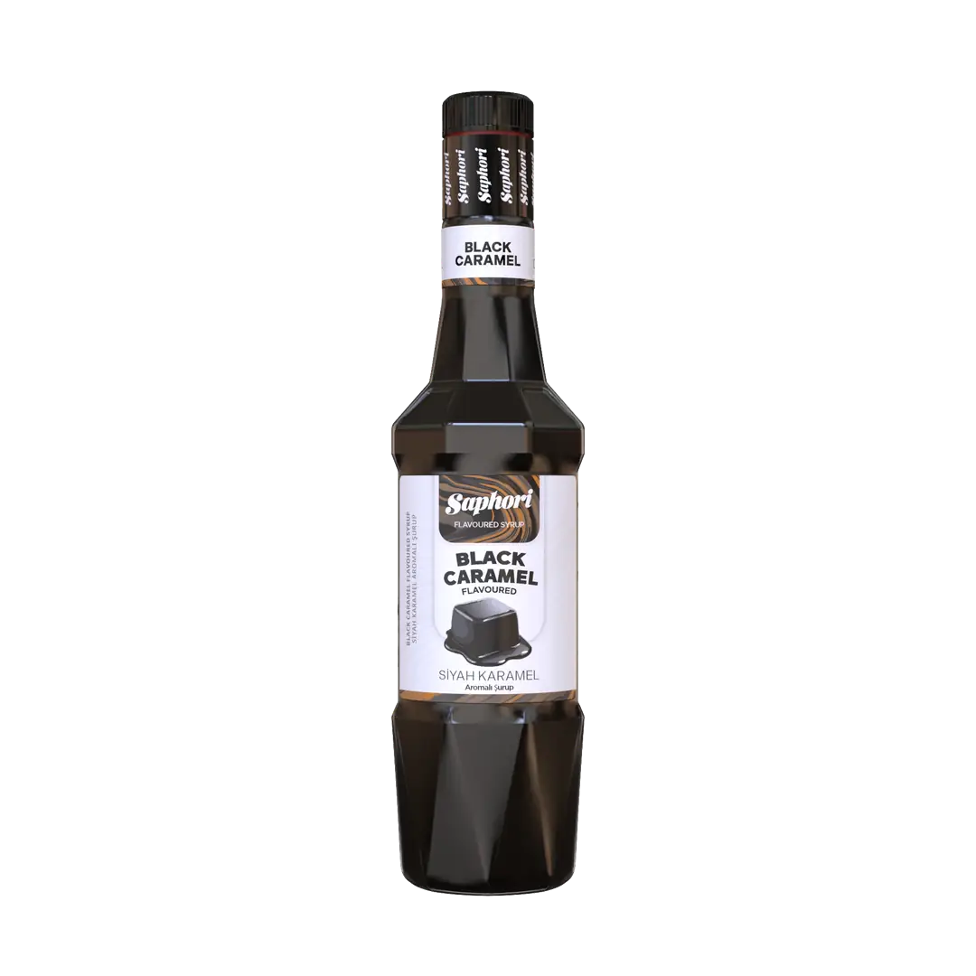 SAPHORİ SİYAH KARAMEL AROMALI KOKTEYL ŞURUBU 700 ML PET