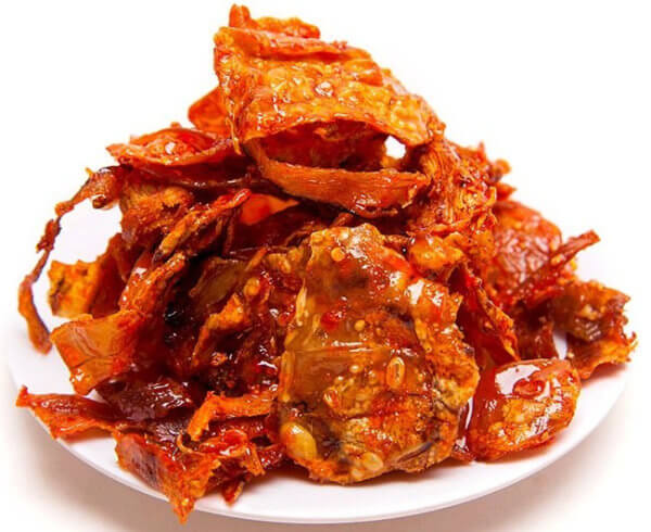 Mực khô rim tỏi ớt