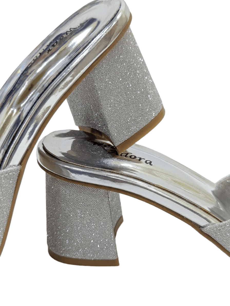 Sparkling Mid Heel Sandals — handcrafted Heels by Wear Adora 4