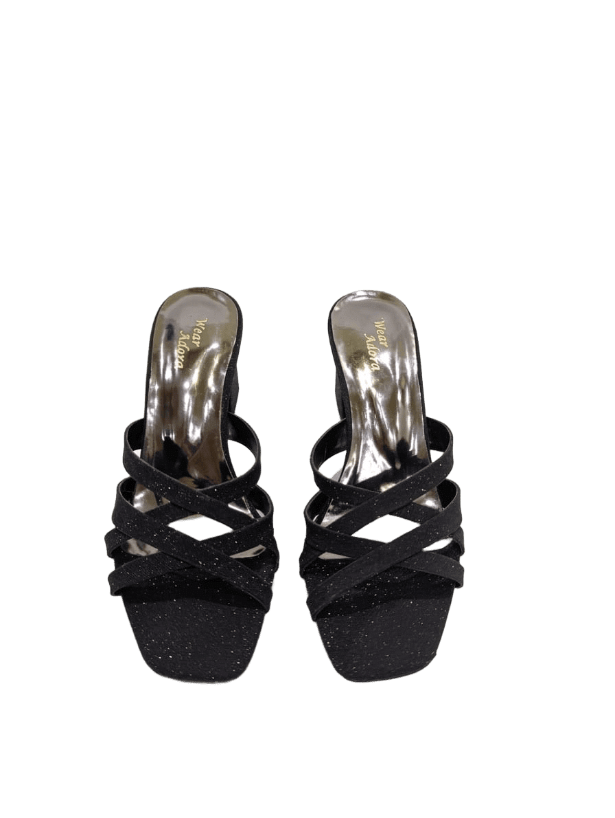 Elegant Black Multi-Strap Heels — handcrafted Heels by Wear Adora 3