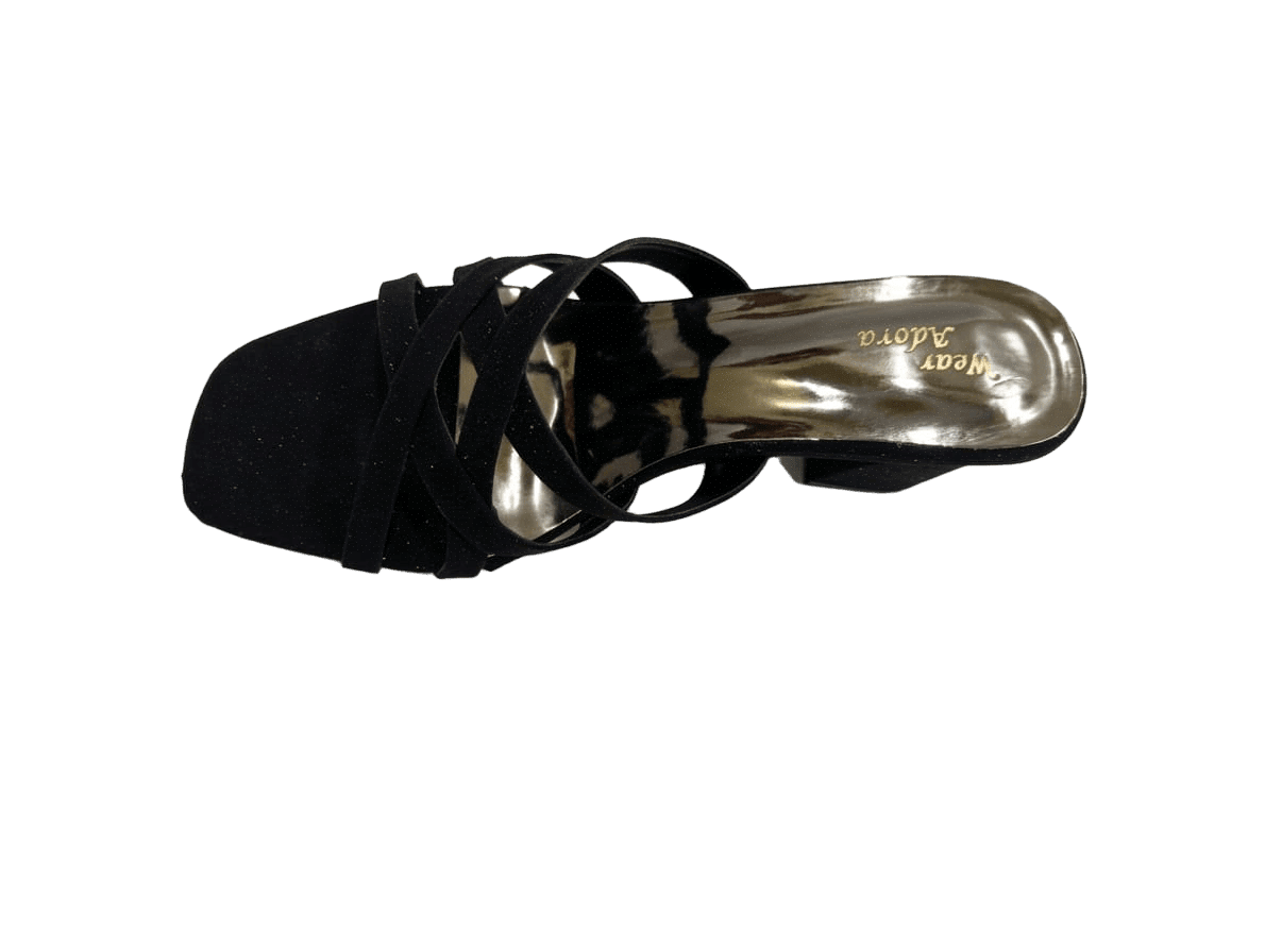 Elegant Black Multi-Strap Heels — handcrafted Heels by Wear Adora 4