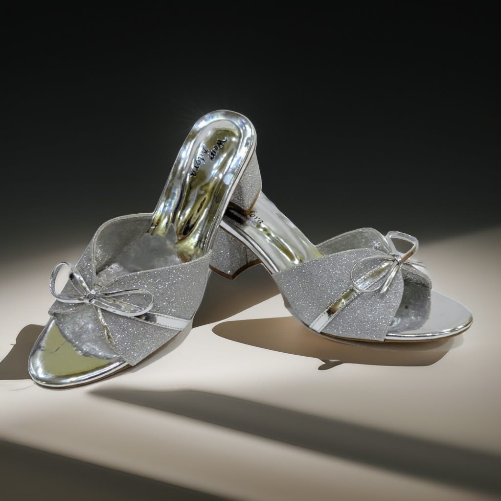 Sparkling Mid Heel Sandals — handcrafted Heels by Wear Adora 6