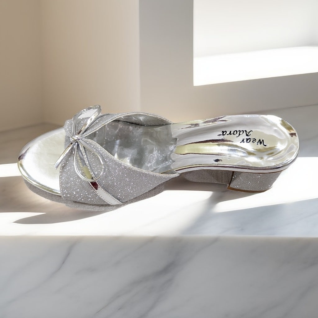 Sparkling Mid Heel Sandals — handcrafted Heels by Wear Adora 7