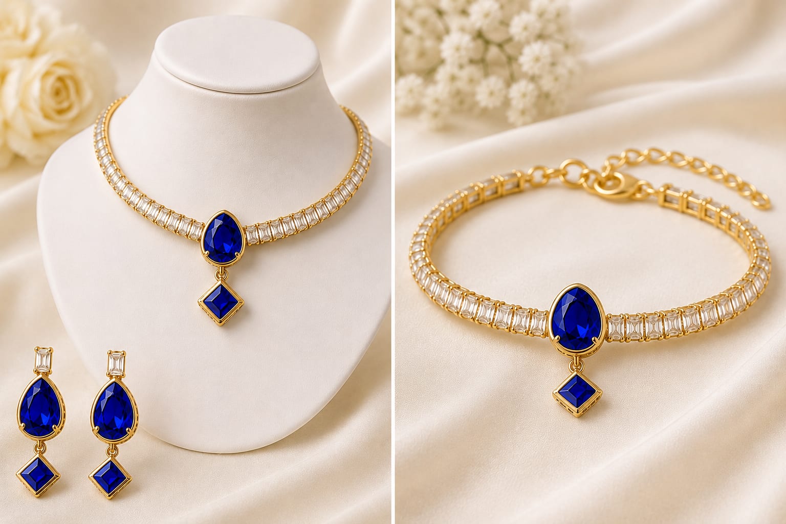 Sapphire Drop Luxe Set 💙✨