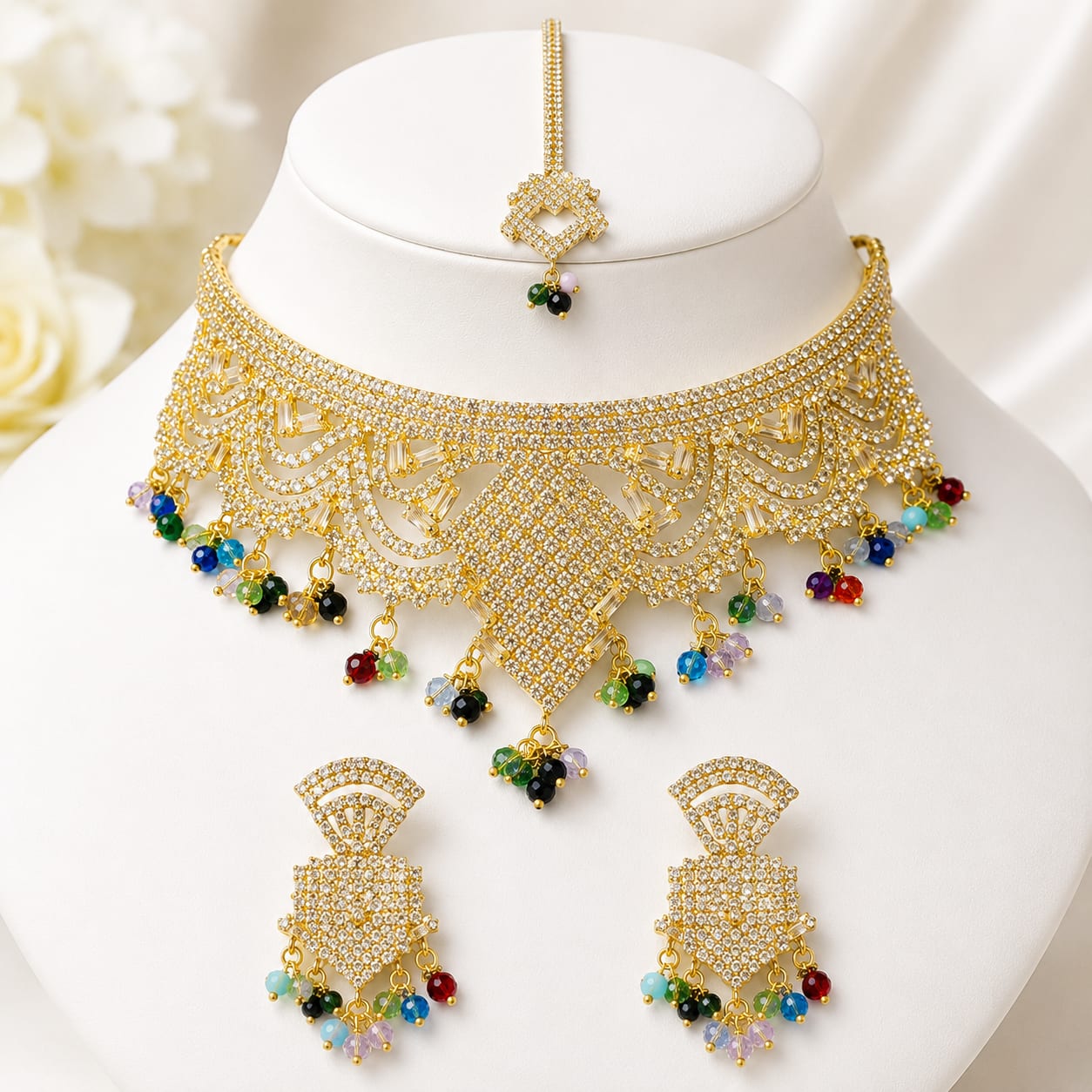 ✨ Noor-e-Zar Bridal Choker Set