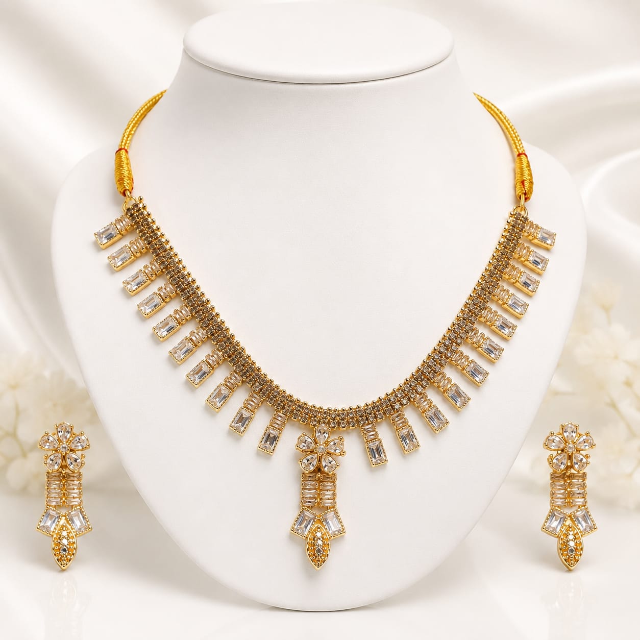 Crystal Blossom Luxe Necklace Set